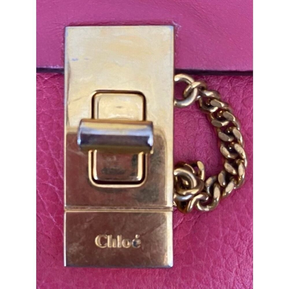 Chloé Continental Pink Pebbled Leather Zippy Wallet with COA. EUC! - Picture 9 of 10